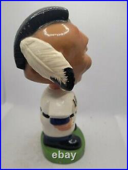 Original and vintage 1963-65 Milwaukee Braves green base Bobblehead nodder doll