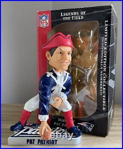 PATRIOT PAT New England Patriots Mascot NFL Vintage Logo Base Bobblehead NIB