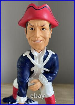 PATRIOT PAT New England Patriots Mascot NFL Vintage Logo Base Bobblehead NIB