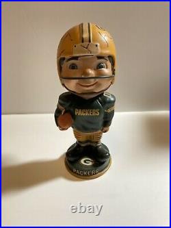 Paul Hornung Autographed Green Bay Packers Vintage Player Retro Bobblehead Rare