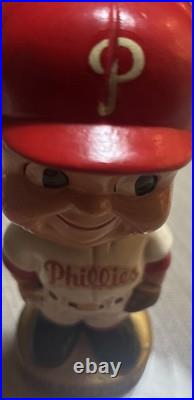 Philadelphia Phillies 1967 vintage bobblehead gold base original Japan
