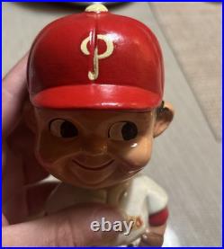 Philadelphia Phillies 1967 vintage bobblehead gold base original Japan