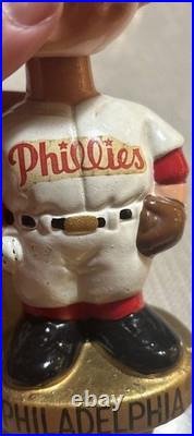 Philadelphia Phillies 1967 vintage bobblehead gold base original Japan