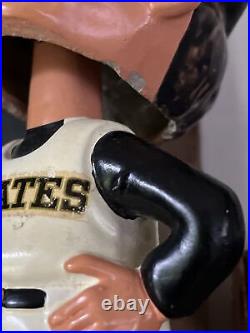 Pittsburgh Pirates Baseball vintage old gold bobble head nodder doll Japan Box