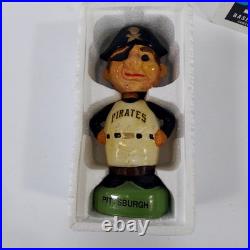 Pittsburgh Pirates Vintage 1960s Ceramic Bobblehead Doll in Good Condition Withbox