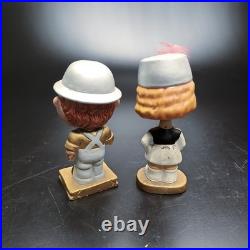 Pittsburgh Steelers Vintage Bobblehead Nodder (2) Kissing Boy Girl NFL