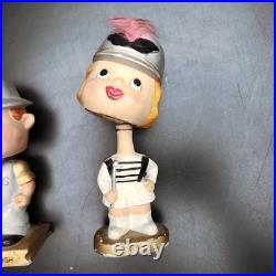 Pittsburgh Steelers Vintage Bobblehead Nodder (2) Kissing Boy Girl NFL