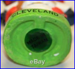 RARE 1960's Cleveland Indians Mascot Green Base Vintage Bobble Head Nodder