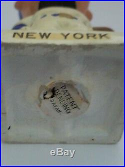 RARE 1960's New York Mets Vintage Bobble Head Nodder White Square Base