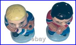 RARE 1960s Ceramic Hockey Salt & Pepper Shaker Vintage Toronto & Montreal RARE 1960s Ceramic Hockey Salt & Pepper Shaker Vintage Toronto & Montreal