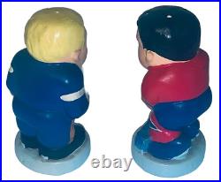 RARE 1960s Ceramic Hockey Salt & Pepper Shaker Vintage Toronto & Montreal RARE 1960s Ceramic Hockey Salt & Pepper Shaker Vintage Toronto & Montreal