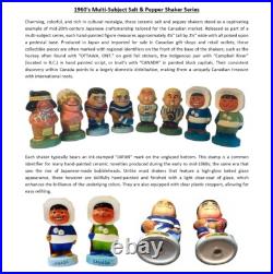 RARE 1960s Ceramic Hockey Salt & Pepper Shaker Vintage Toronto & Montreal RARE 1960s Ceramic Hockey Salt & Pepper Shaker Vintage Toronto & Montreal