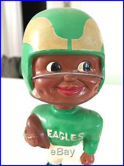 RARE 1960s VINTAGE PHILADELPHIA EAGLES BLACK FACE TOES UP BOBBLEHEAD NODDER WOW RARE 1960s VINTAGE PHILADELPHIA EAGLES BLACK FACE TOES UP BOBBLEHEAD NODDER WOW