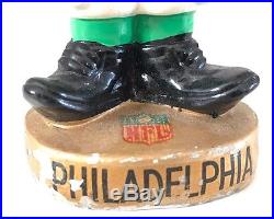 RARE 1960s VINTAGE PHILADELPHIA EAGLES BLACK FACE TOES UP BOBBLEHEAD NODDER WOW RARE 1960s VINTAGE PHILADELPHIA EAGLES BLACK FACE TOES UP BOBBLEHEAD NODDER WOW