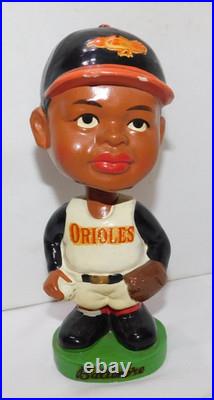 RARE 1962 Green Base Black Baseball Player Baltimore Orioles Bobble Head Nodder