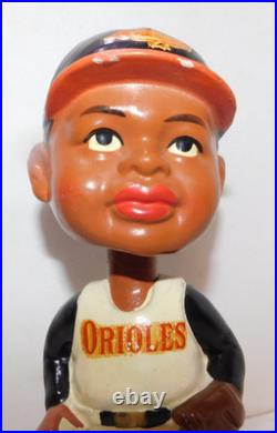 RARE 1962 Green Base Black Baseball Player Baltimore Orioles Bobble Head Nodder