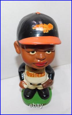 RARE 1962 Green Base Black Baseball Player Baltimore Orioles Bobble Head Nodder