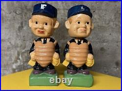 RARE Set (2) Vintage MLB UMPIRE NODDER Bobbleheads Ceramic 8 AL NL League