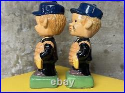 RARE Set (2) Vintage MLB UMPIRE NODDER Bobbleheads Ceramic 8 AL NL League