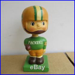 RARE VINTAGE 1960s GREEN BAY PACKERS BOBBLEHEAD BOBBLE HEAD