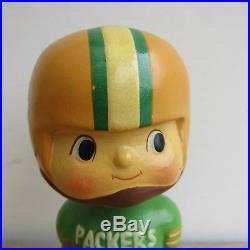 RARE VINTAGE 1960s GREEN BAY PACKERS BOBBLEHEAD BOBBLE HEAD