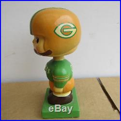 RARE VINTAGE 1960s GREEN BAY PACKERS BOBBLEHEAD BOBBLE HEAD