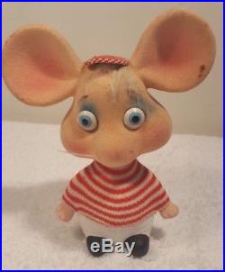 RARE VTG 1960's Topo Gigio Rossini Japan Bobble Head Nodder Mouse Ed Sullivan