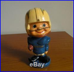 RARE VTG 1960s SAN DIEGO CHARGERS BOBBLE HEAD AFL JAPAN POINTED UP TOE SHOES