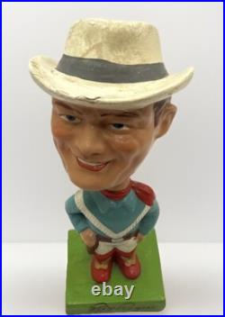 RARE VTG ROY ROGERS Bobble Head Nodder Original WESTERN Cowboy BOBBLEHEAD MCM RARE VTG ROY ROGERS Bobble Head Nodder Original WESTERN Cowboy BOBBLEHEAD MCM