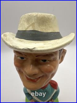 RARE VTG ROY ROGERS Bobble Head Nodder Original WESTERN Cowboy BOBBLEHEAD MCM RARE VTG ROY ROGERS Bobble Head Nodder Original WESTERN Cowboy BOBBLEHEAD MCM