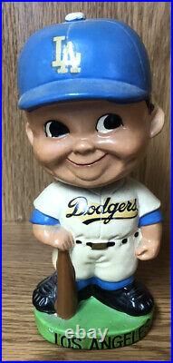 RARE Vintage 1958 Los Angeles Dodgers Bobblehead Bobble Head GREEN BASE JAPAN