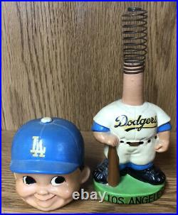 RARE Vintage 1958 Los Angeles Dodgers Bobblehead Bobble Head GREEN BASE JAPAN