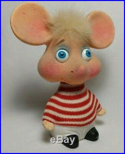 RARE Vintage 1960's Topo Gigio Rossini Japan Bobble Head Mouse Ed Sullivan Show