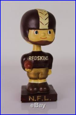 RARE Vintage 1960's Washington Redskins Football NFL Nodder Bobble head NR LZO