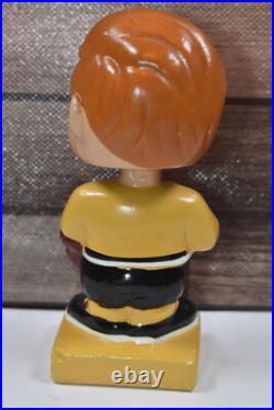 RARE Vintage 1960s Boston Bruins Square Base Mini NHL Bobble Head Nodder Japan RARE Vintage 1960s Boston Bruins Square Base Mini NHL Bobble Head Nodder Japan