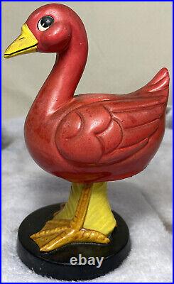 RARE Vintage 1960s Red Goose Shoes Advertising Bobble Head Nodder Bobblehead