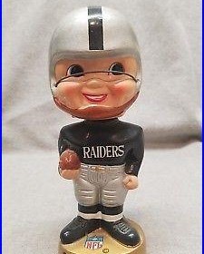 RARE Vintage 1967 Oakland Raiders NFL Bobble Head Sports Specialties Nodder