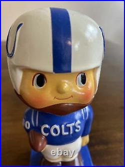 RARE Vintage Baltimore Colts Mascot Nodder Bobblehead With Box Square Base