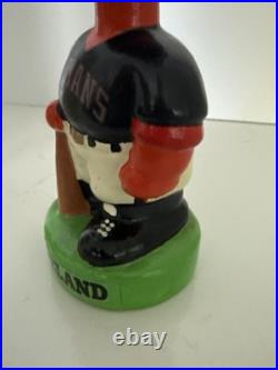 RARE Vintage Cleveland Indians Chief Wahoo Green Base Bobblehead Nodder With Box