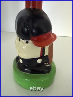 RARE Vintage Cleveland Indians Chief Wahoo Green Base Bobblehead Nodder With Box