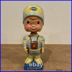 RARE Vintage NASA Astronaut Spaceman Bobblehead Nodder Coin Bank Nasco Japan
