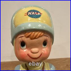 RARE Vintage NASA Astronaut Spaceman Bobblehead Nodder Coin Bank Nasco Japan