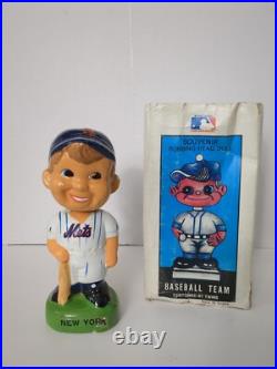 RARE Vintage New York Mets Bobble Head Green Base Nodder Rare ORIGINAL BOX Twins RARE Vintage New York Mets Bobble Head Green Base Nodder Rare ORIGINAL BOX Twins