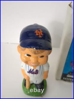 RARE Vintage New York Mets Bobble Head Green Base Nodder Rare ORIGINAL BOX Twins RARE Vintage New York Mets Bobble Head Green Base Nodder Rare ORIGINAL BOX Twins
