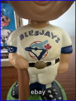 RARE Vintage Toronto Blue Jays Green Base Bobblehead Nodder With Box RARE Vintage Toronto Blue Jays Green Base Bobblehead Nodder With Box