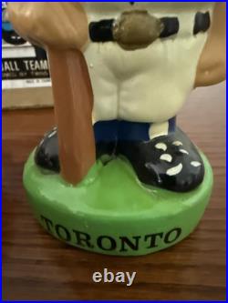 RARE Vintage Toronto Blue Jays Green Base Bobblehead Nodder With Box RARE Vintage Toronto Blue Jays Green Base Bobblehead Nodder With Box
