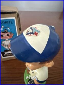 RARE Vintage Toronto Blue Jays Green Base Bobblehead Nodder With Box RARE Vintage Toronto Blue Jays Green Base Bobblehead Nodder With Box