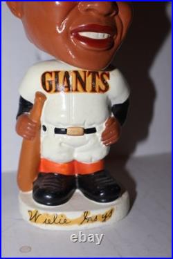 RARE Vintage Willie Mays Bobblehead Nodder 1962 Bobber NM Unrestored