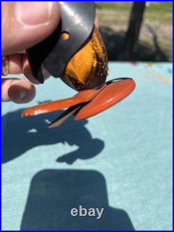 RARE Vintage Wood HALLOWEEN Witch BOBBLEHEAD Nodder Clicker RARE Vintage Wood HALLOWEEN Witch BOBBLEHEAD Nodder Clicker