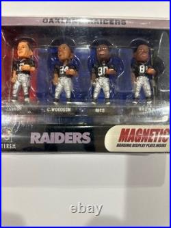 Raiders Vintage Rare 3 Mini Bobble Set Collectible New IN Box, Elite Players